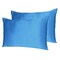 Homeroots 20 x 40 in. Bright Blue Dreamy Silky Satin King Size Pillowcases 387844 - alternate 2